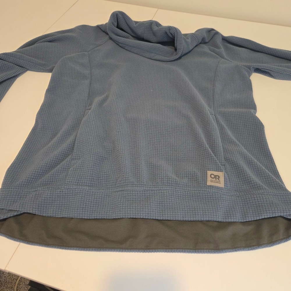 Outdoor Research Womens Trail Mix Cowl Neck Pullover Thumbholes Waffle Large - Picture 8 of 13